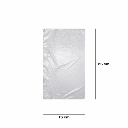 15x25cm Bolsa en rollo transparente