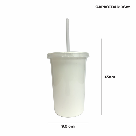 Vaso bachelor 16 oz. blanco