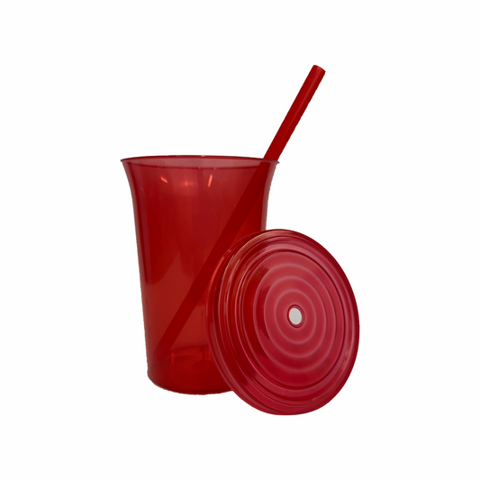 Vaso bachelor 16 oz. rojo