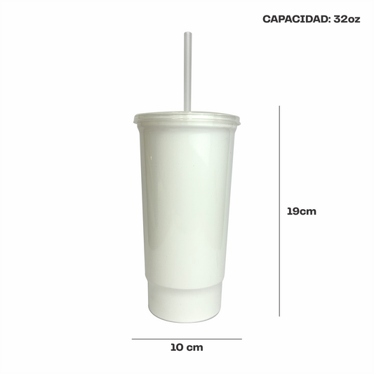 Vaso bachelor 32 oz. blanco