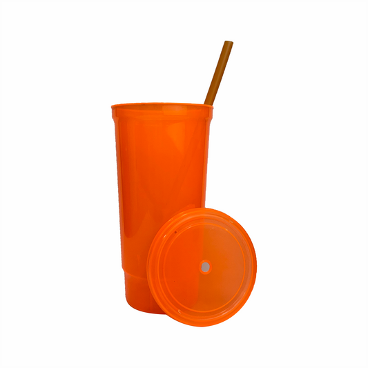Vaso bachelor 32 oz. naranja neon