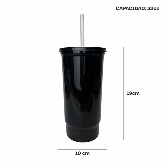 Vaso bachelor 32 oz. negro