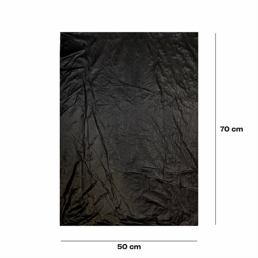 50x70cm Bolsa en rollo negra