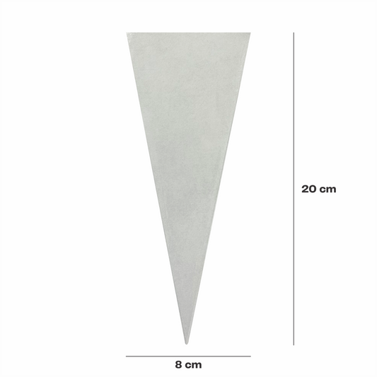 8x20 Bolsa celofan cono