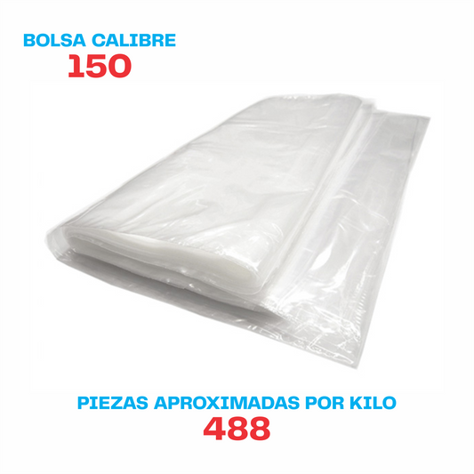 8 x 26 Bolsa transparente Cal. 150