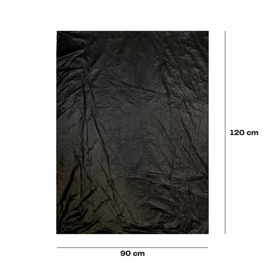 90x120cm Bolsa en rollo negra