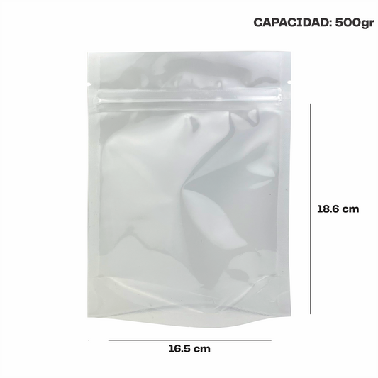 Mediana Blanco con Transparente (16.5x18.6X9)