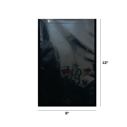 8x12 Bolsa alto vacio negra (20.32x30.48cm)