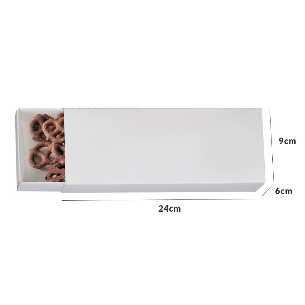 24x9x6cm Caja de cerillo mediana blanca