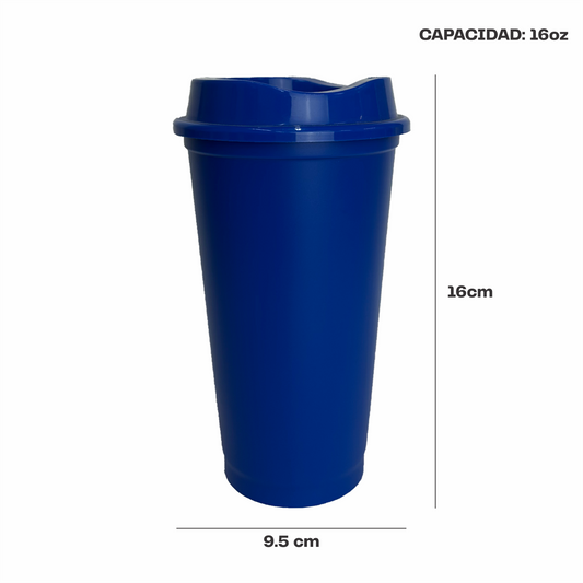 Termo para cafe 16 oz color azul