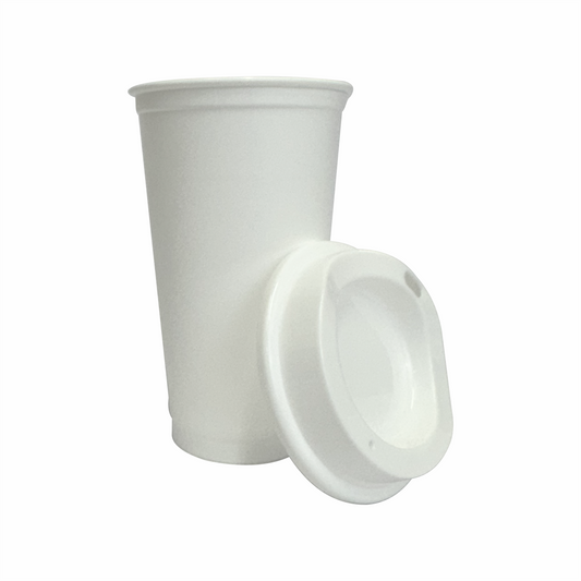 Termo para cafe 16 oz color blanco