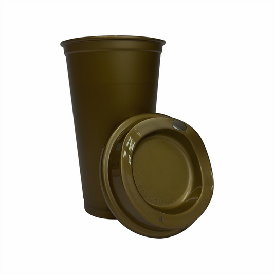Termo para cafe 16 oz color oro