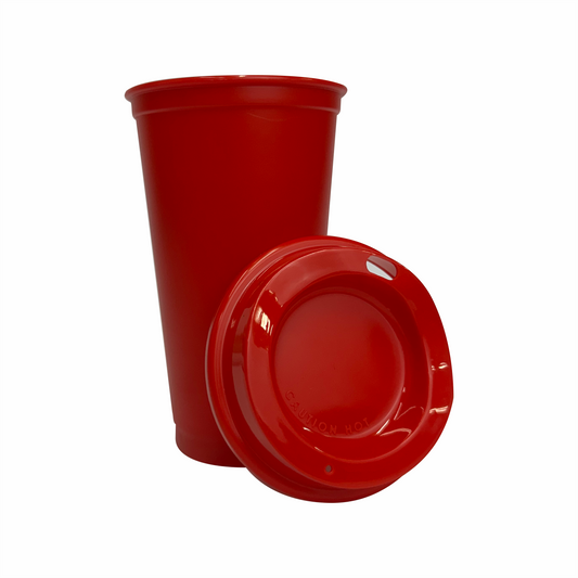 Termo para cafe 16 oz color rojo