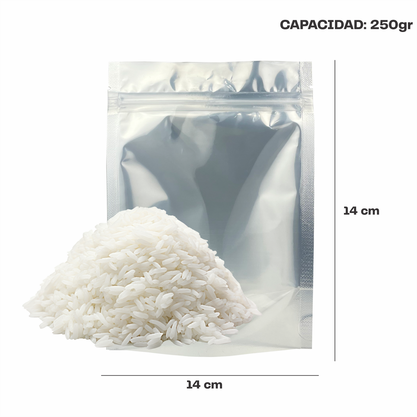 Chica Plata con Transparente (14x16x7.75)