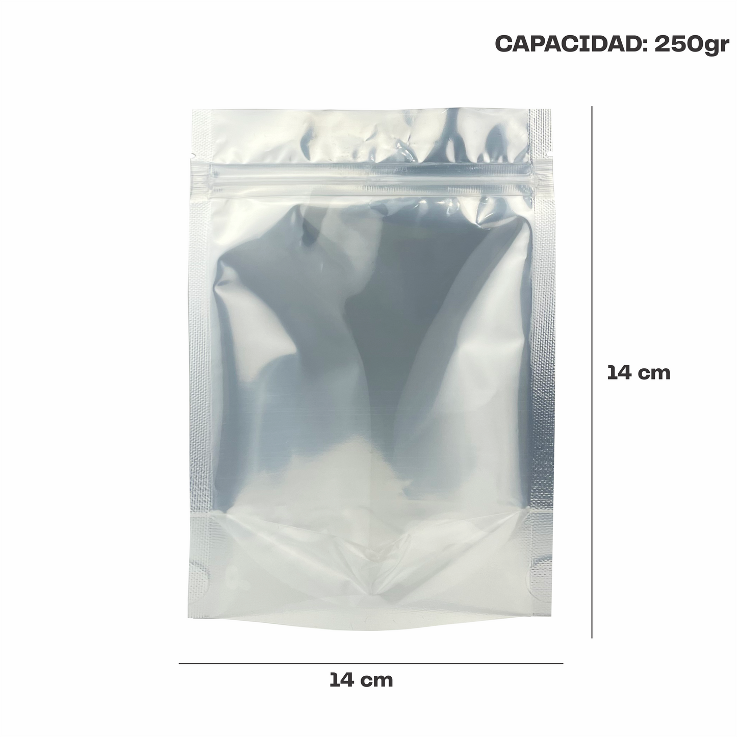 Chica Plata con Transparente (14x16x7.75)