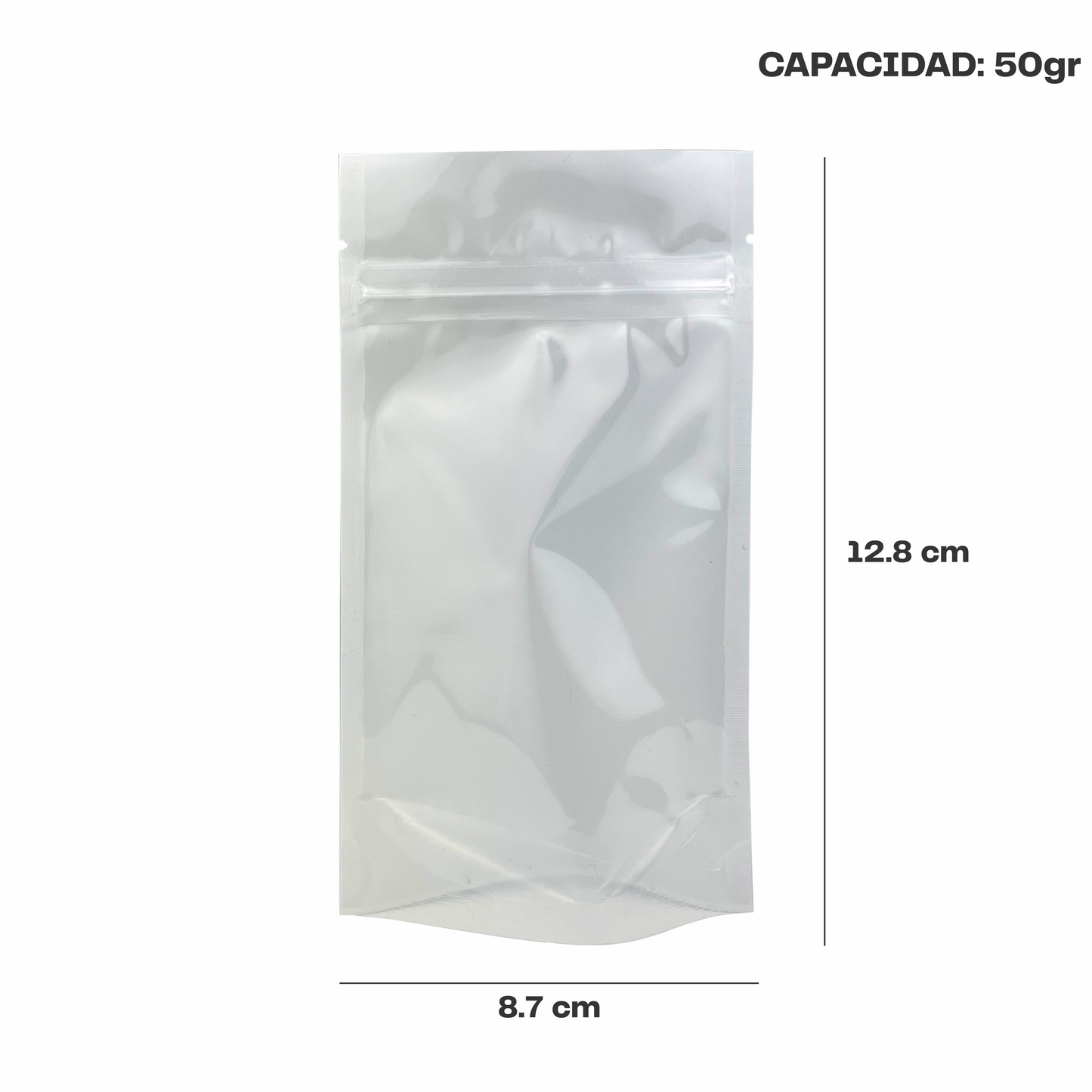 Extramini Blanco con Transparente (8.7x12.8x4.5)