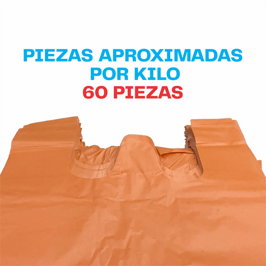 30x60cm Bolsa de camiseta color Biodegradable Grande