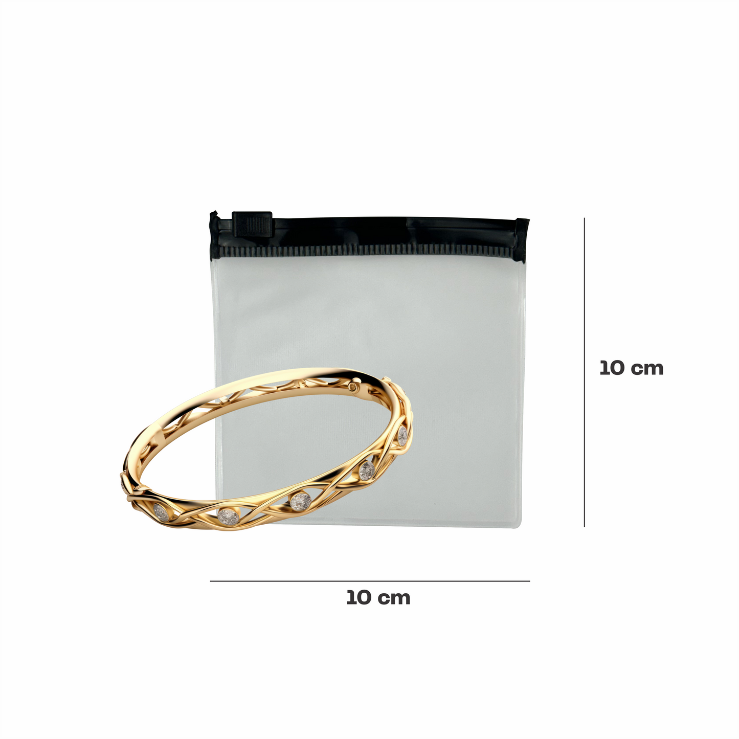 Bolsa con cierre hermetico pvc 10 x 10 cm