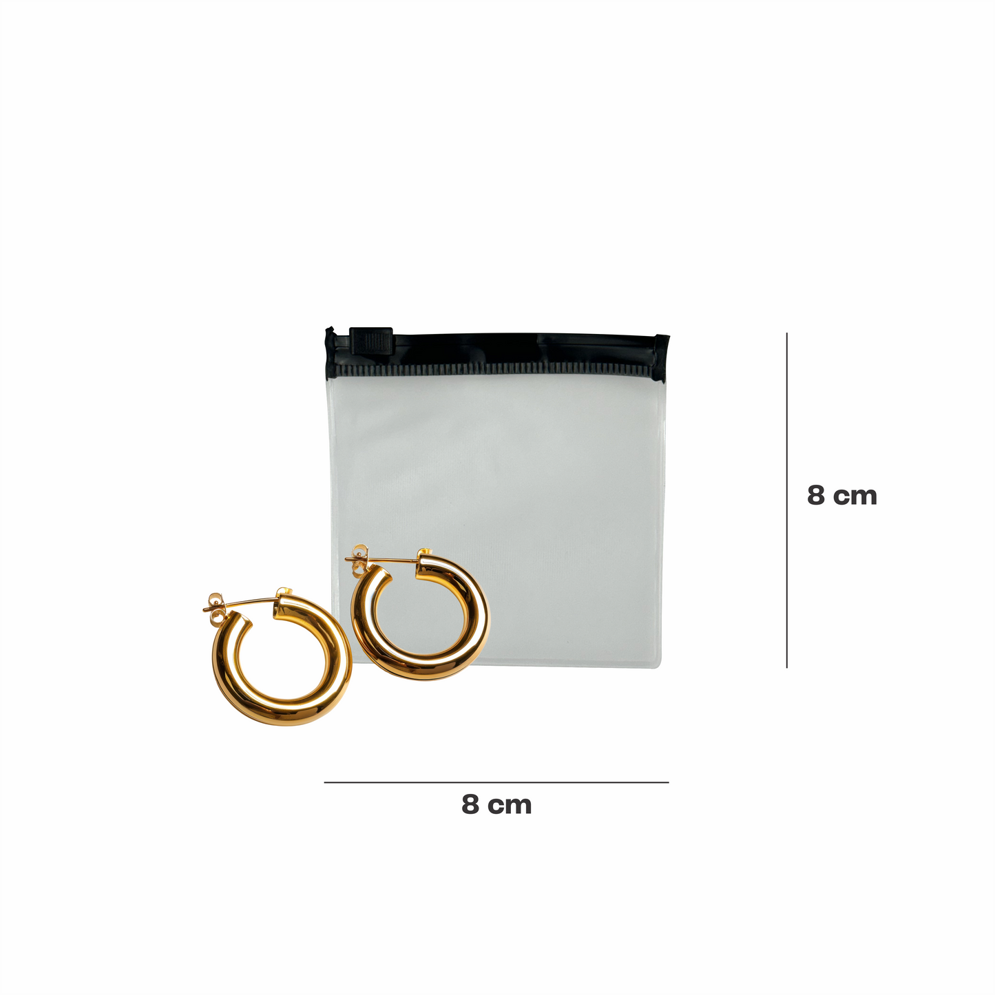 Bolsa con cierre hermetico pvc 8 x 8 cm