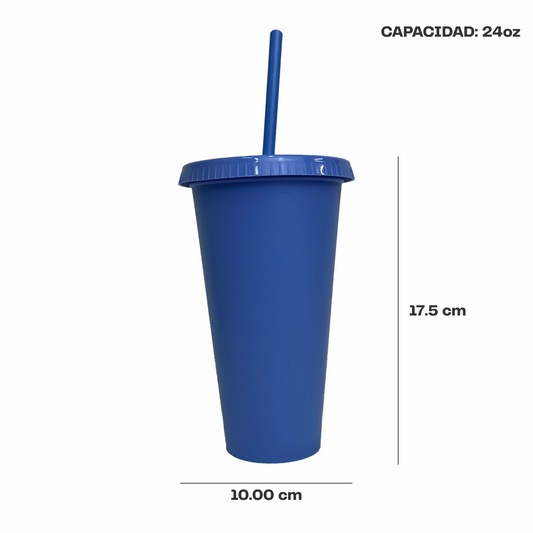 Vaso liberty 24 oz. celeste