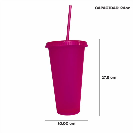 Vaso liberty 24 oz. fucsia