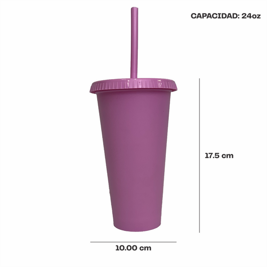 Vaso liberty 24 oz. rosa