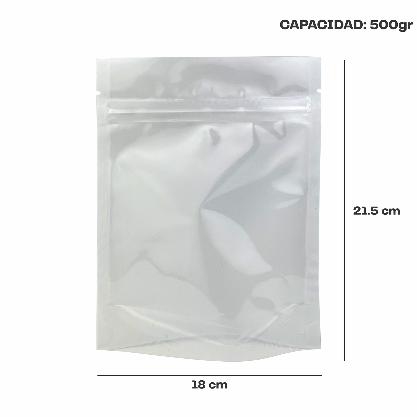 Mediana Blanco con Transparente (18x21.5x9)