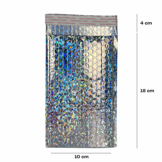 10x18+4cm Sobre burbuja holografico
