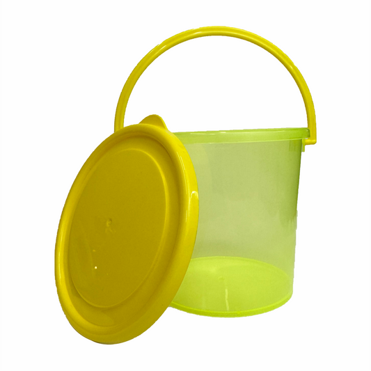 Tinita juguera con tapa 1 Litro amarilla