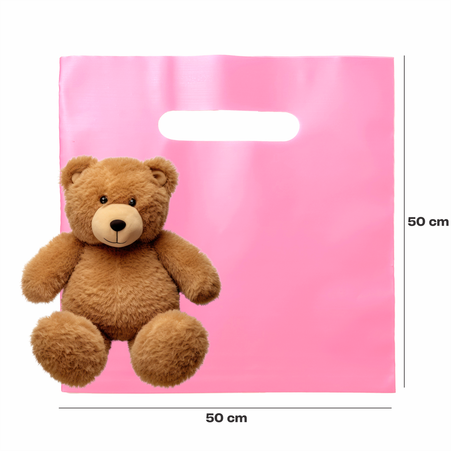 50x50cm Bolsa boutique rosa