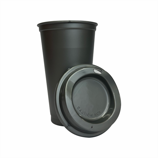 Termo para cafe 16 oz color plata