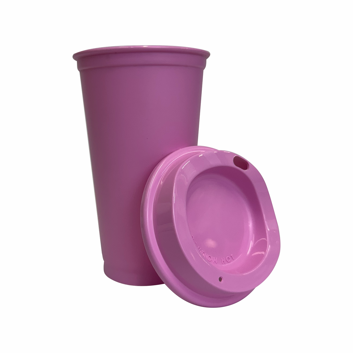 Termo para cafe 16 oz color rosa