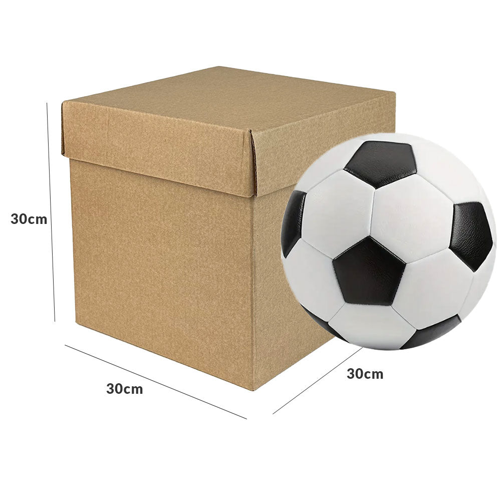 30x30x30cm Cubo kraft rigido con tapa