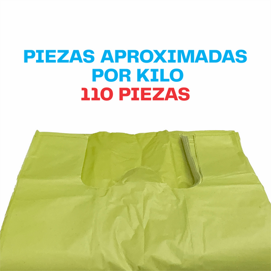 25x40cm Bolsa de camiseta color Biodegradable Chica