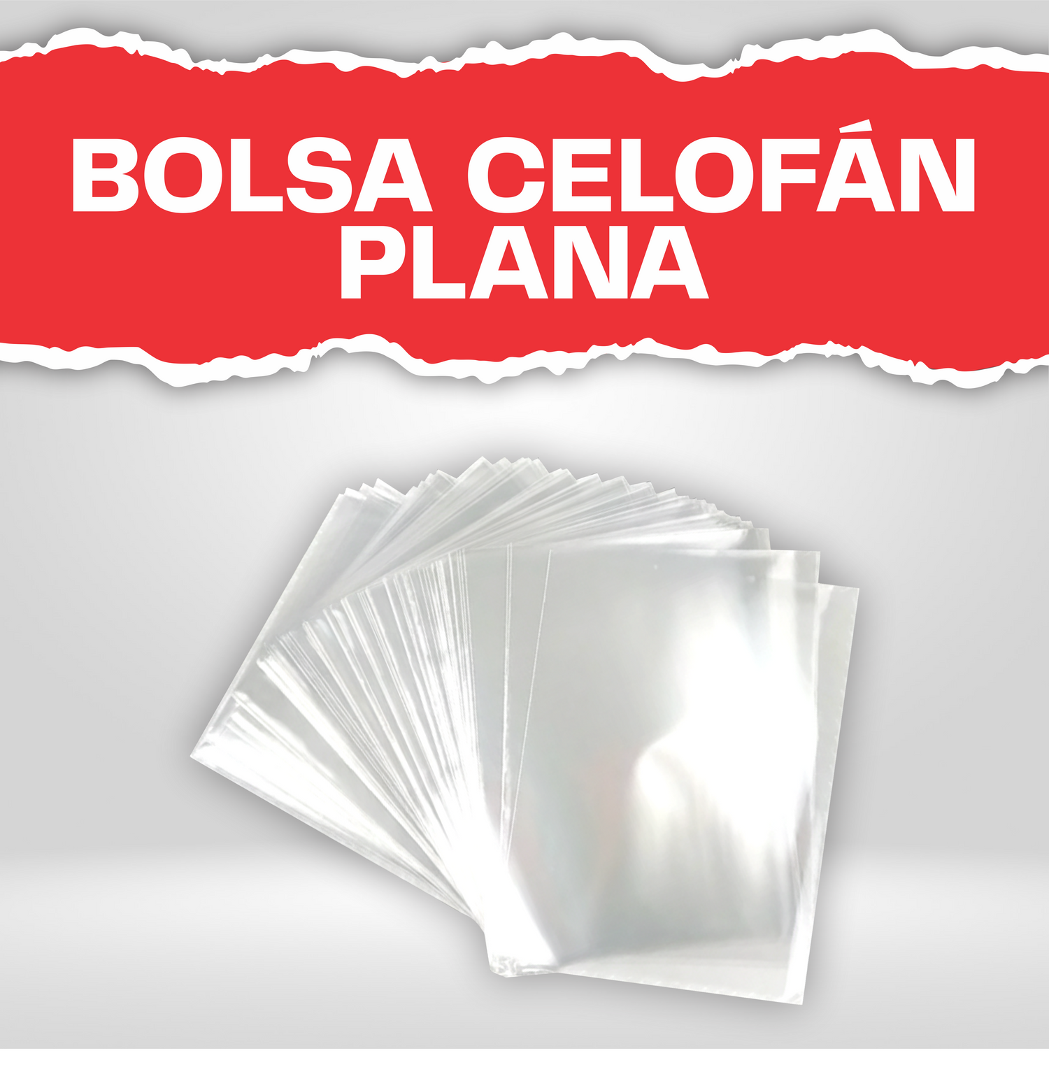 Bolsa de celofan plana