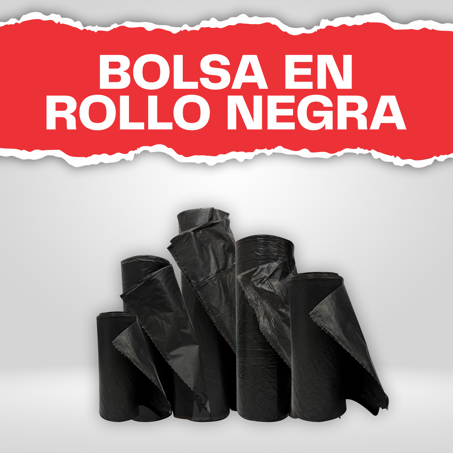 Bolsa en rollo negra