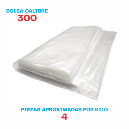 100 x 160 Bolsa transparente Cal. 300