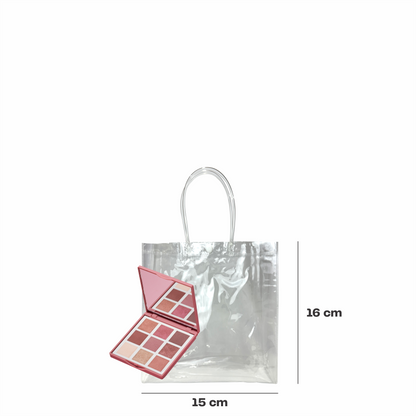 15x16x7 Bolsa Transparente de PVC con agarradera