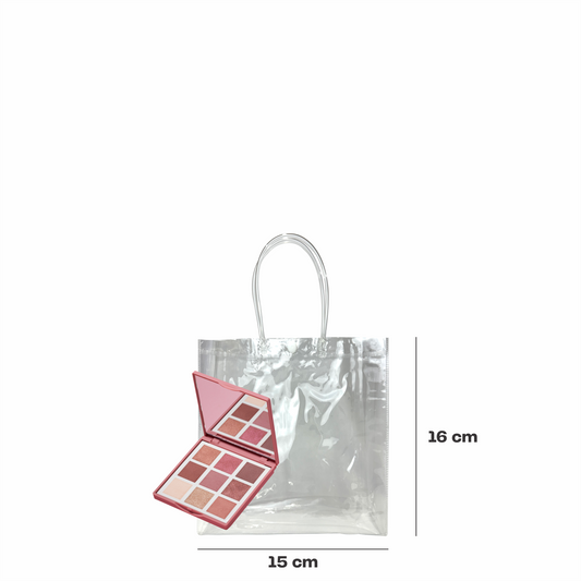 15x16x7 Bolsa Transparente de PVC con agarradera