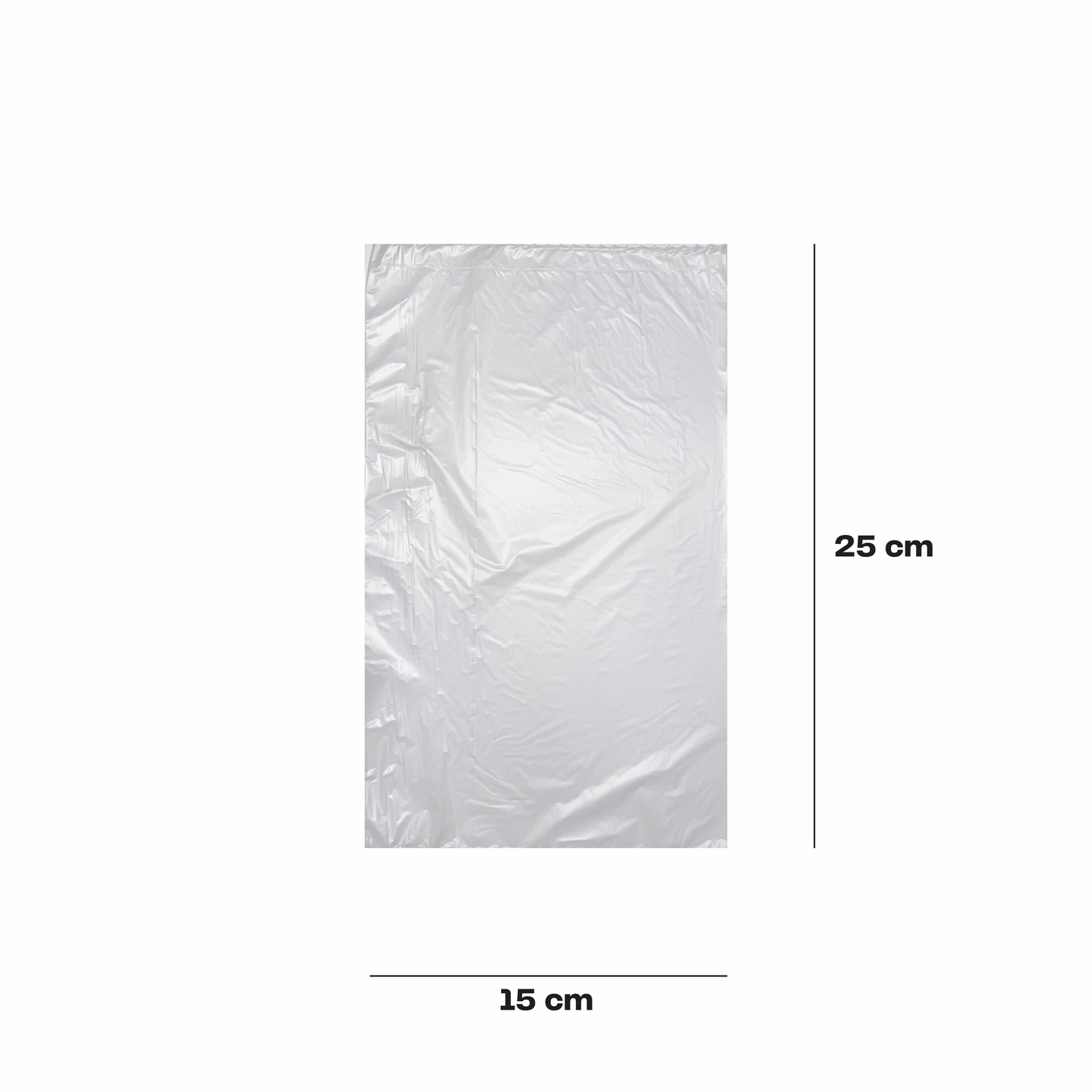 15x25cm Bolsa en rollo transparente