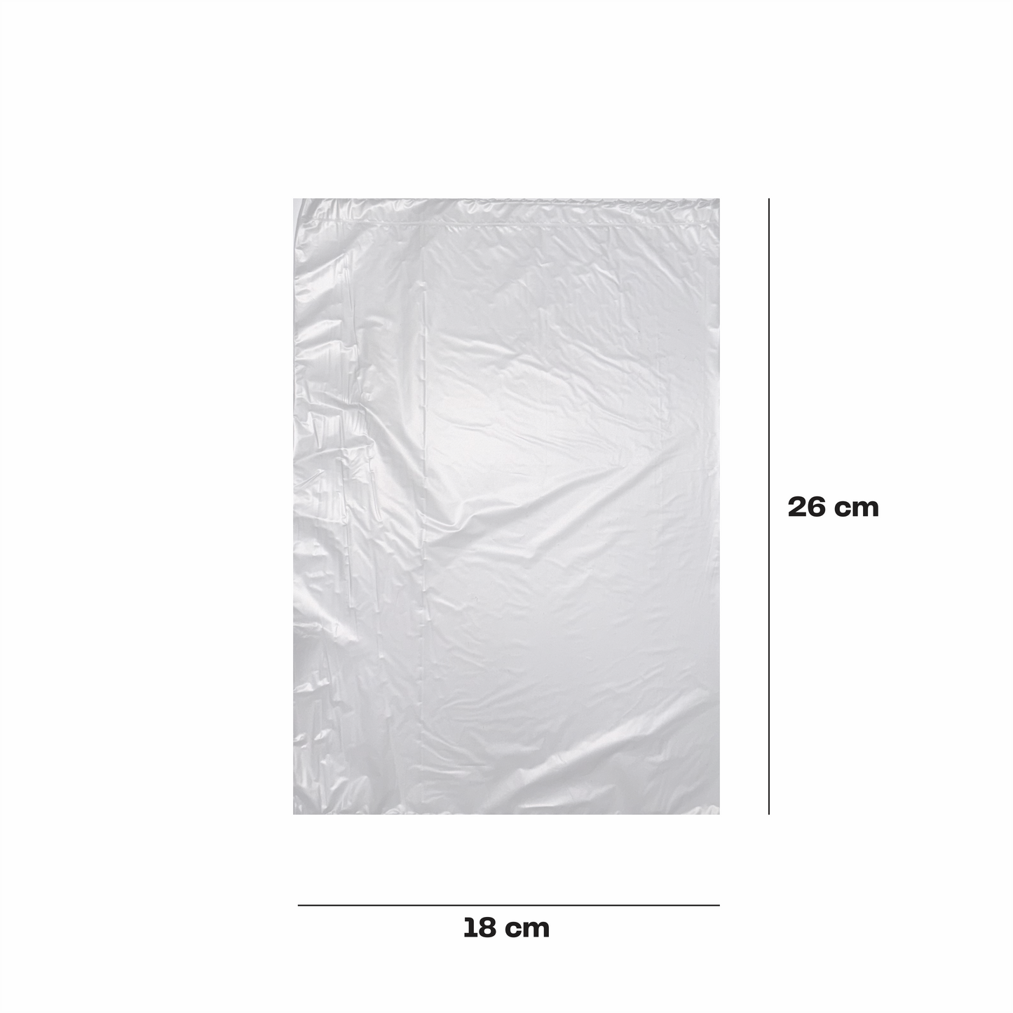 18x26cm Bolsa en rollo transparente