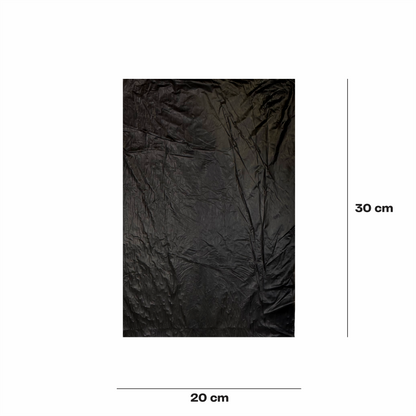 20x30cm Bolsa en rollo negra cal. 60