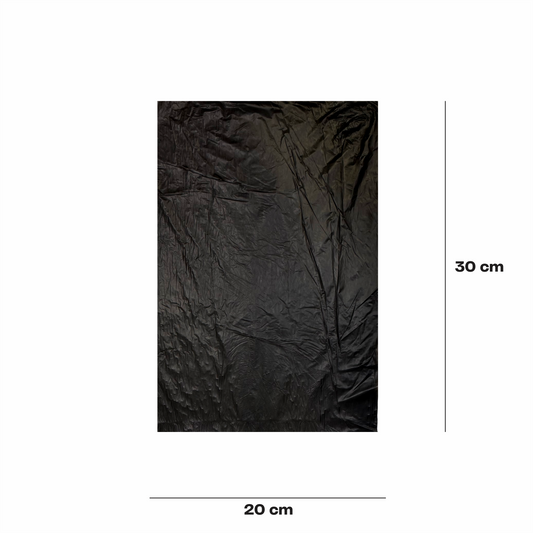 20x30cm Bolsa en rollo negra cal. 60