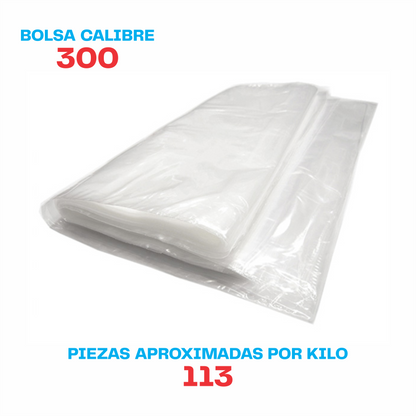 20 x 30 Bolsa transparente Cal. 300