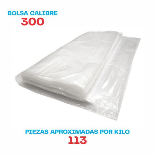 20 x 30 Bolsa transparente Cal. 300