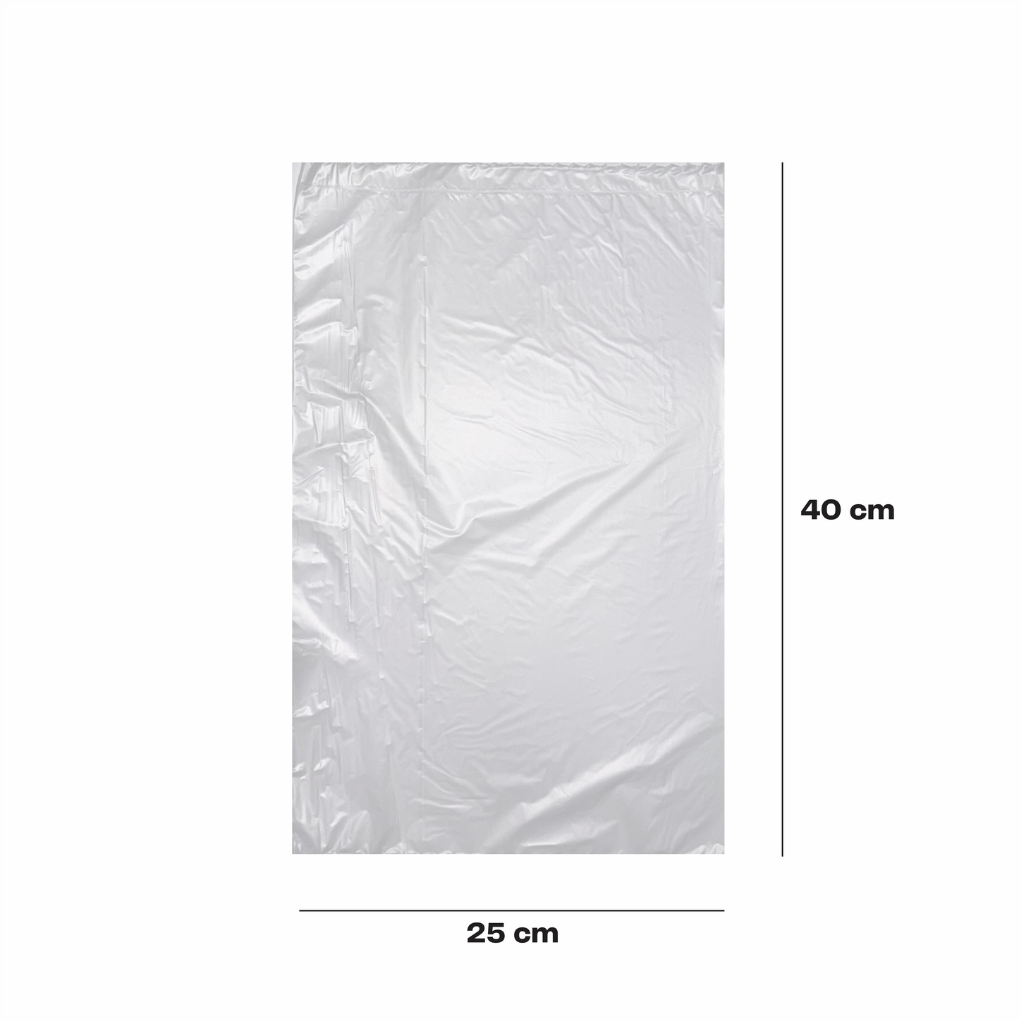 25x40cm Bolsa en rollo transparente