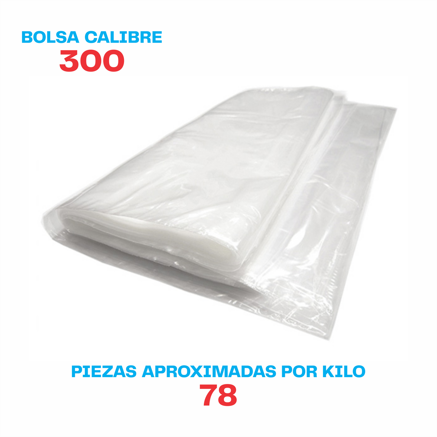 25 x 40 Bolsa transparente Cal. 300