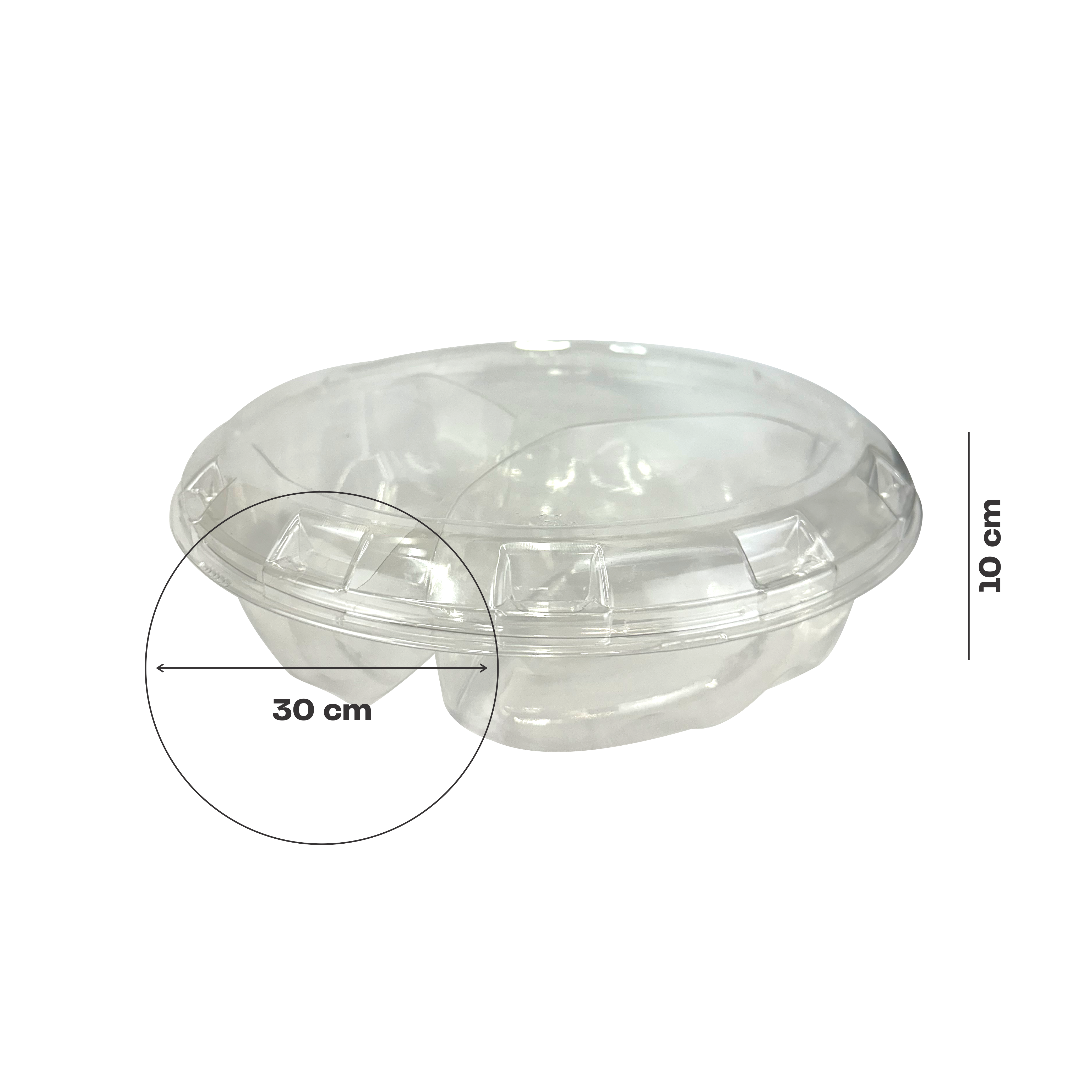 Base Rt12 30x10 Base 3 divisiones con tapa minidonas Mod. #RT12-31-3D – Plásticos ...