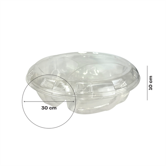 30x10 Base 3 divisiones con tapa minidonas Mod. #RT12-31-3D