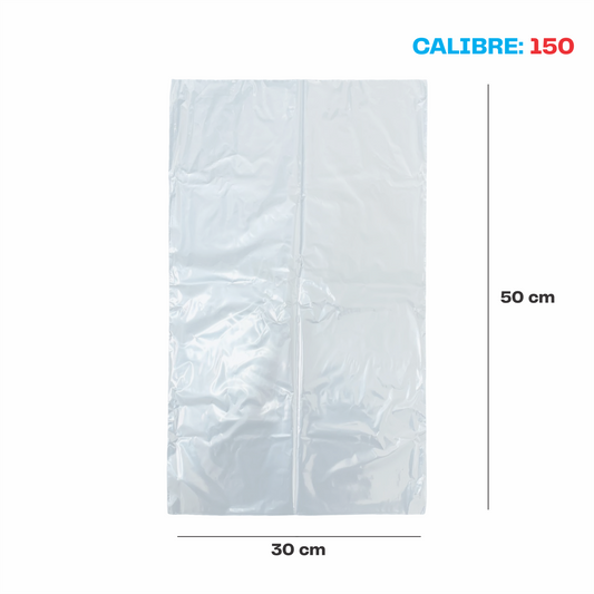 30 x 50 Bolsa transparente Cal. 150